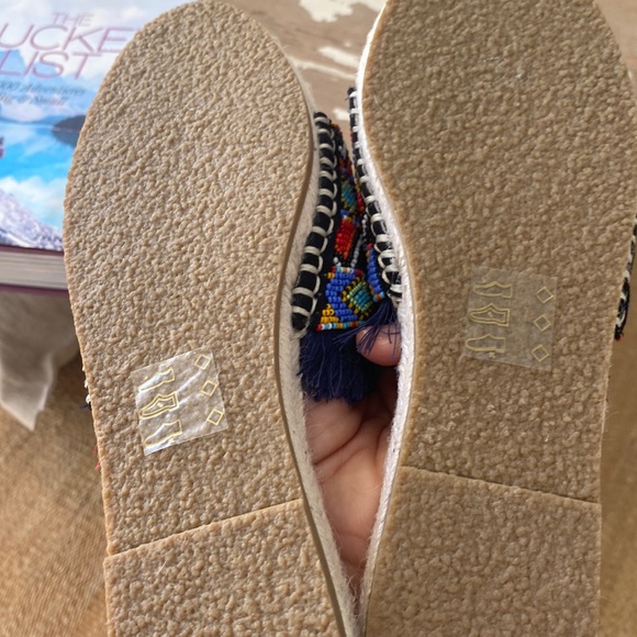 Free People BNWT laidback London embellished tribal Coachella sandal 🌈 Love❤️‼️ - Picture 8 of 10